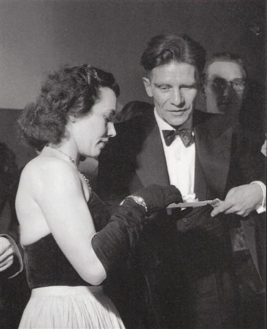 Erie en Bob Spoelstra op het boekenbal 1951 Erie en Bob Spoelstra in avondkleding