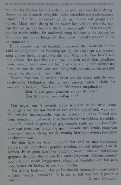 De Daverende Druivenpluk - vervolg artikel -vervolg