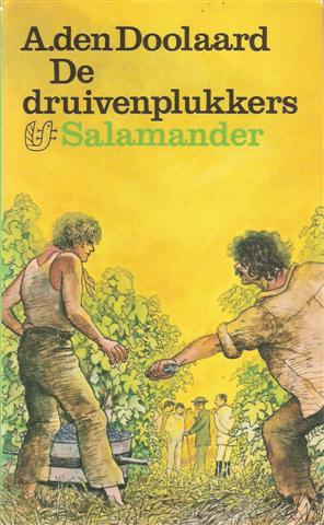 De druivenplukkers, Salamander uitgave (1977) Kaft boek met druivenplukkers in de wijngaard