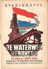 Stadionspel 'De Waterweg heroverd' (1947) Kaft van het programmaboekje
