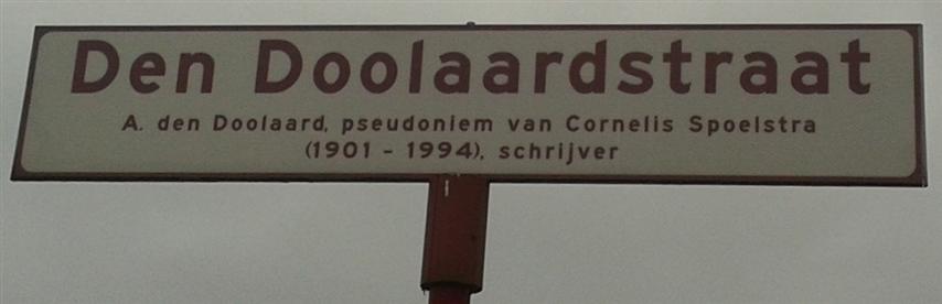 Den Doolaardstraat Straatnaambord Den Doolaardstraat, Oud-Beijerland