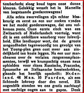 Deel van het krantenartikel 'Gestoorde nachtrust' van A. den Doolaard