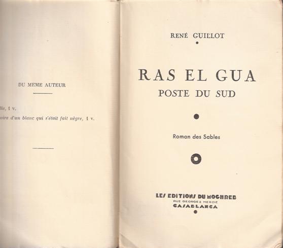 Titelpagina Ras el Gua Titelpagina van het boek