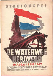 De waterweg heroverd programmablad uit 1947
