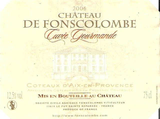 Etikel Chateau de Fonscolombe