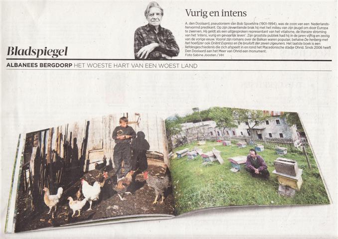 Het woeste hart van een woest land 1 Krantenartikel bovenste helft