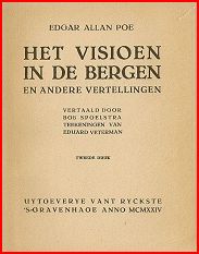 Titelblad van 'het visioen in de bergen' "vertaald door Bob Spoelstra"
